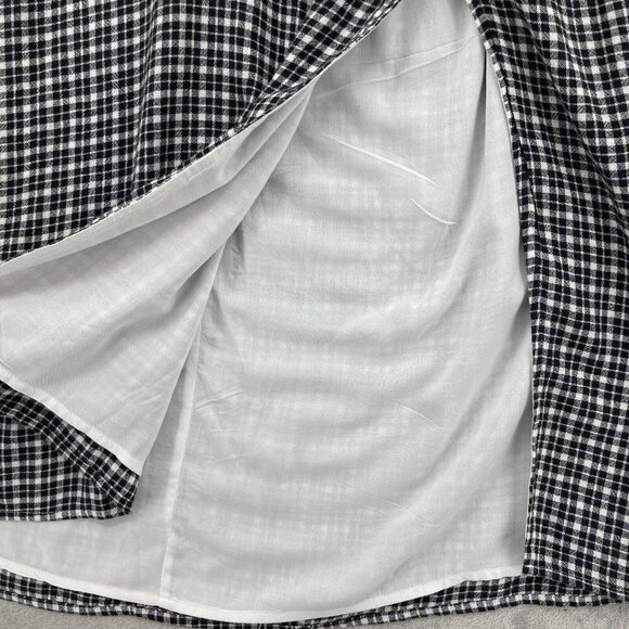 Abercrombie & Fitch Black and White Checkered Midi Dress - Picture 4 of 16